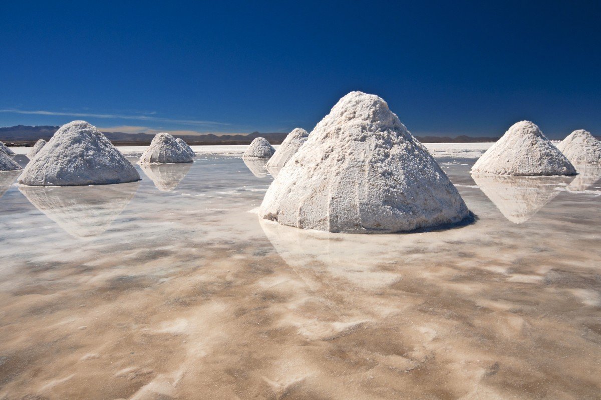 Produção de sal de Lítio